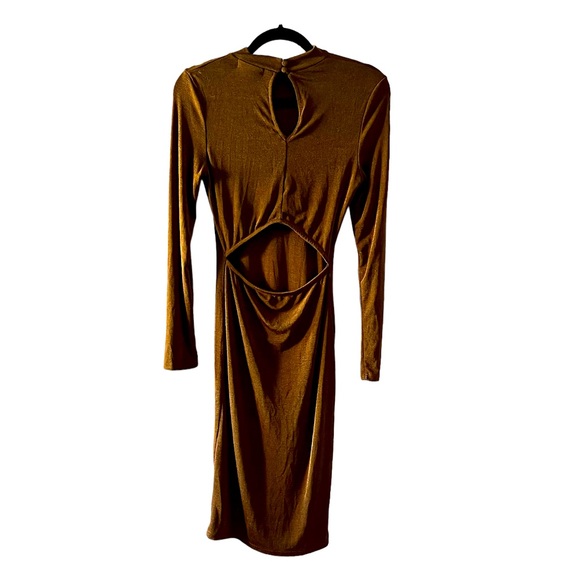 True Decadence | NWT | Rust Dress | Mock Neck | Size 10 Tall - Picture 2 of 7